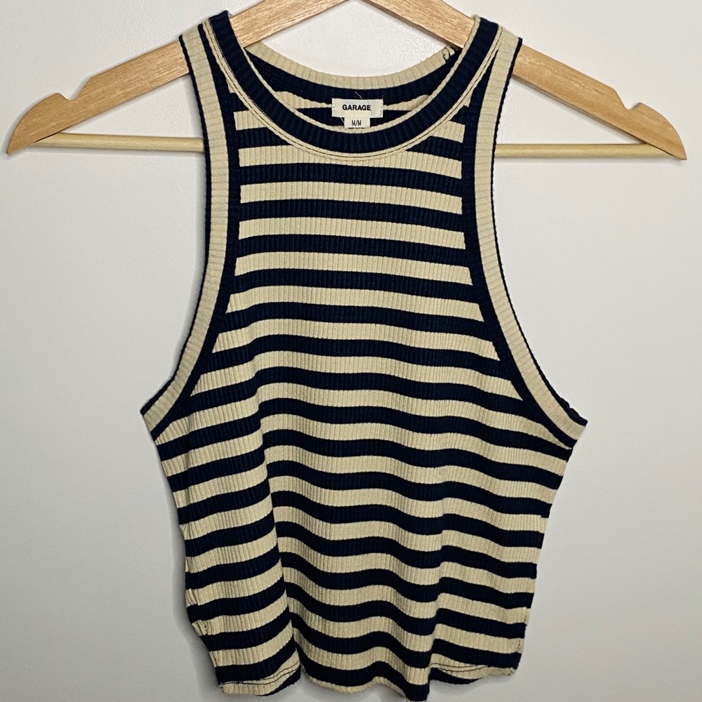 Stripped Cropped Top